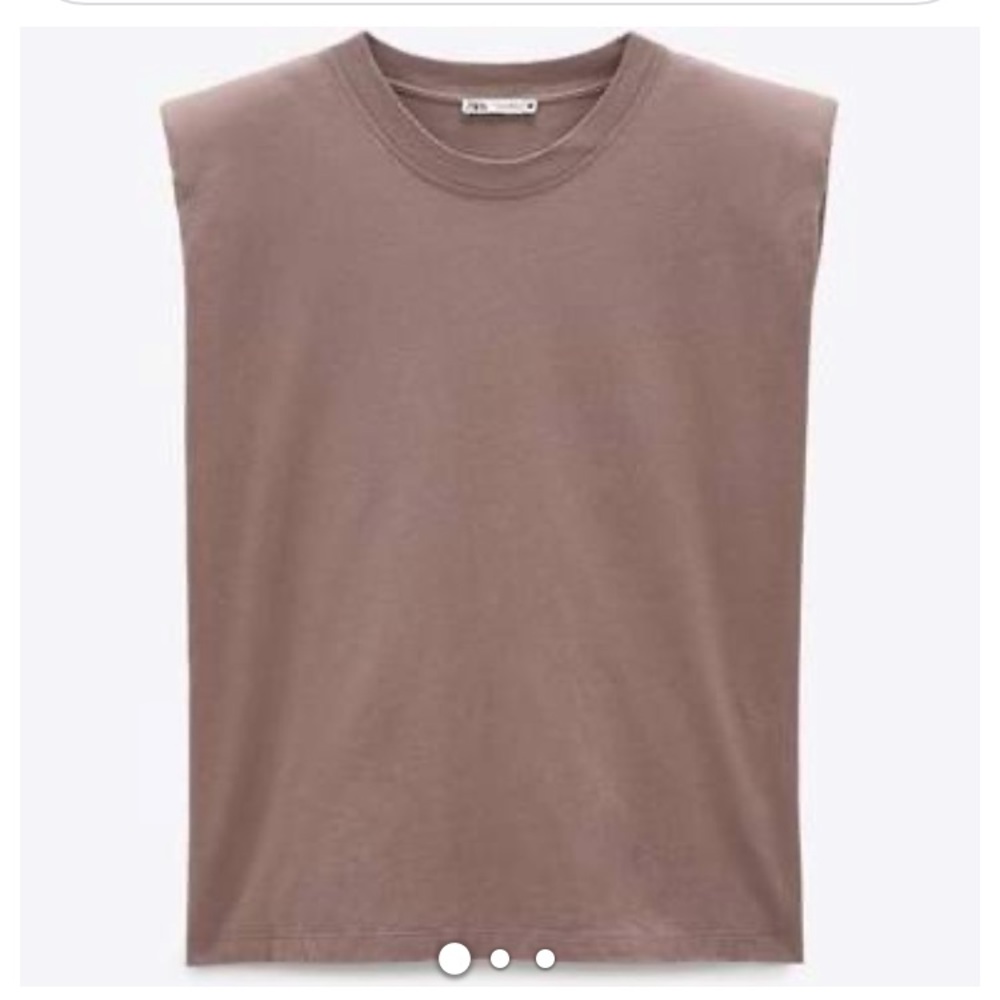 Zara shoulder pad shirt